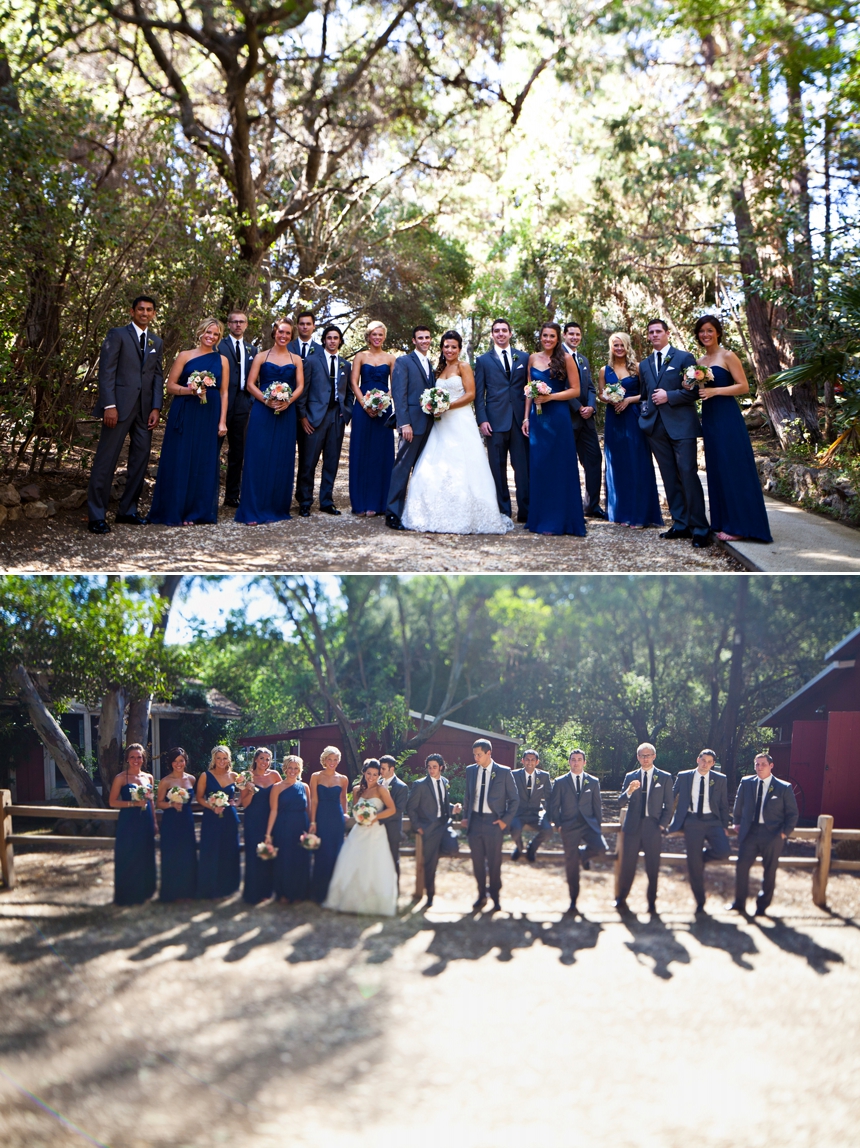 Calamigos Ranch barn wedding party photos